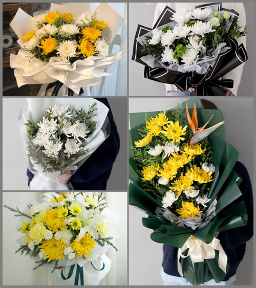 陕西渭南市白水县城关街道白事花束代送